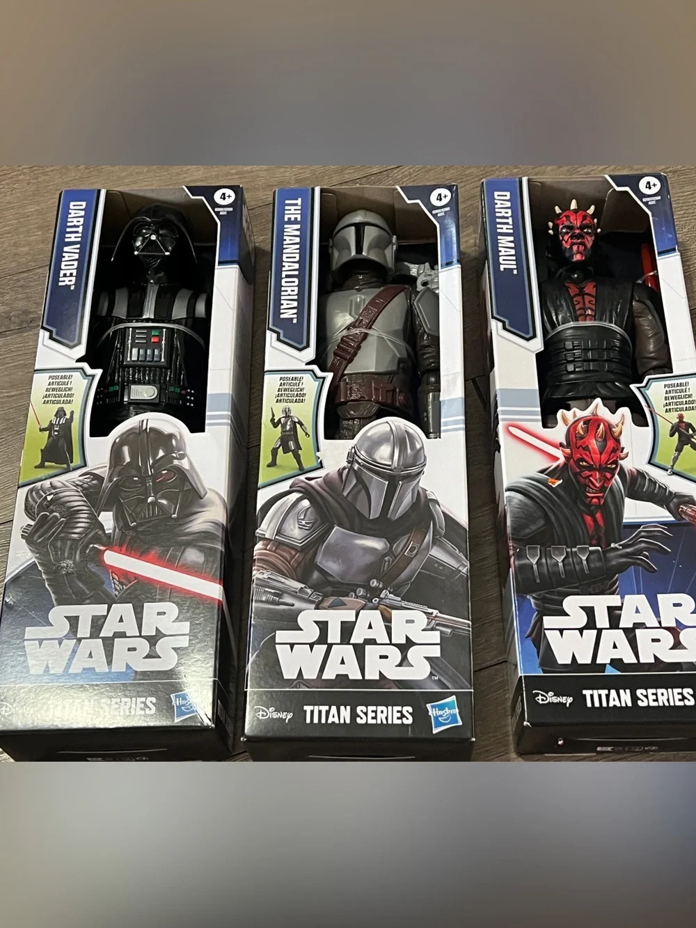 3 Star Wars Titan Series 12” Action Figures New